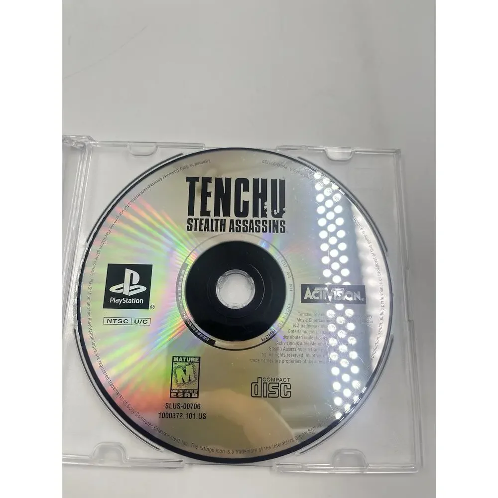 Tenchu: Stealth Assassins (PS1, Sony PlayStation 1, 1998) - Disc Only